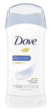 Dove Invisible Solid Anti-Perspirant/Deodorant Original Clean 7.8 Oz Pack of 3