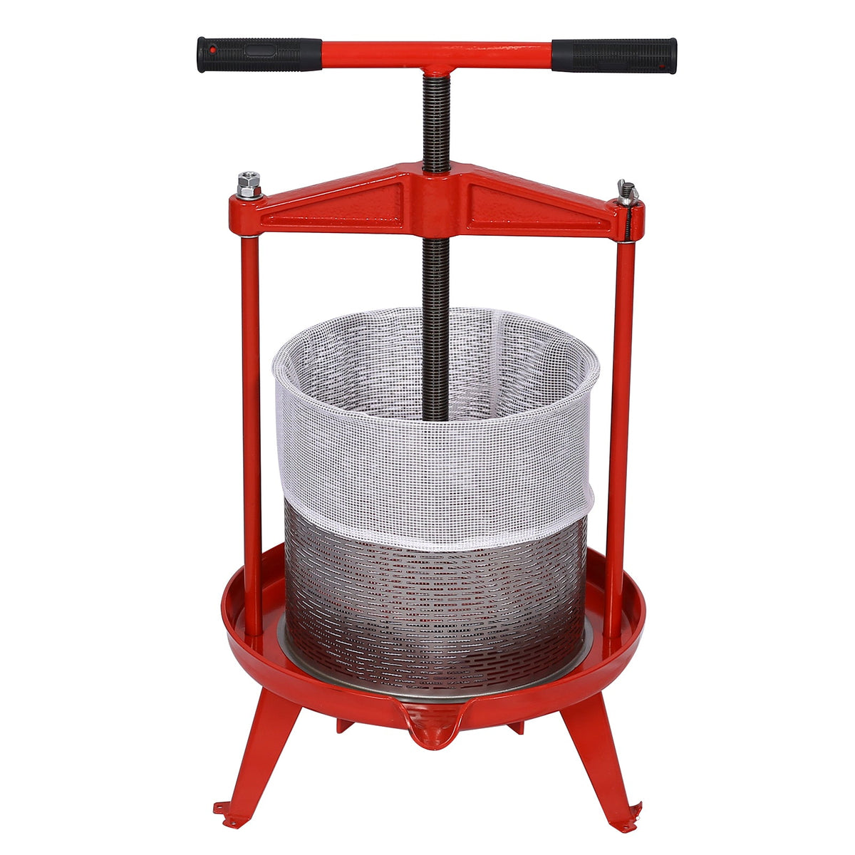 Fruit Wine Press and Crusher,100% Nature Apple&Grape&Berries Crusher Manual Juice Maker for Kitchen