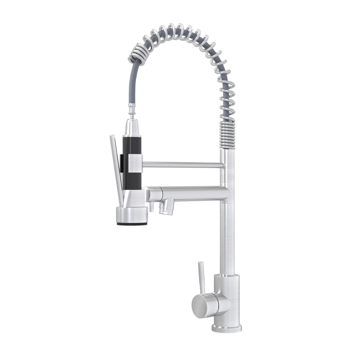 Bothwa Home CUPC Certified 19' Single Handle Kitchen Faucet ( Brushed Nickel Finish)