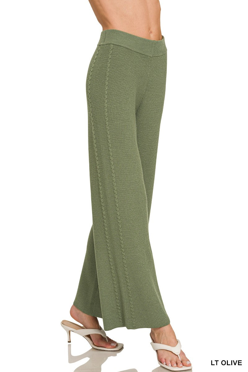 Zenana Viscose Sweater Pants