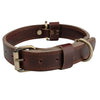 Boston Leather Goods Leather Dog Collar Heavy Duty Dog Collar for Small Dogs Medium Dogs or Large Size Dogs (Medium (14 inch - 18 inch) 1