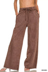 Zenana Washed French Terry Sweatpants