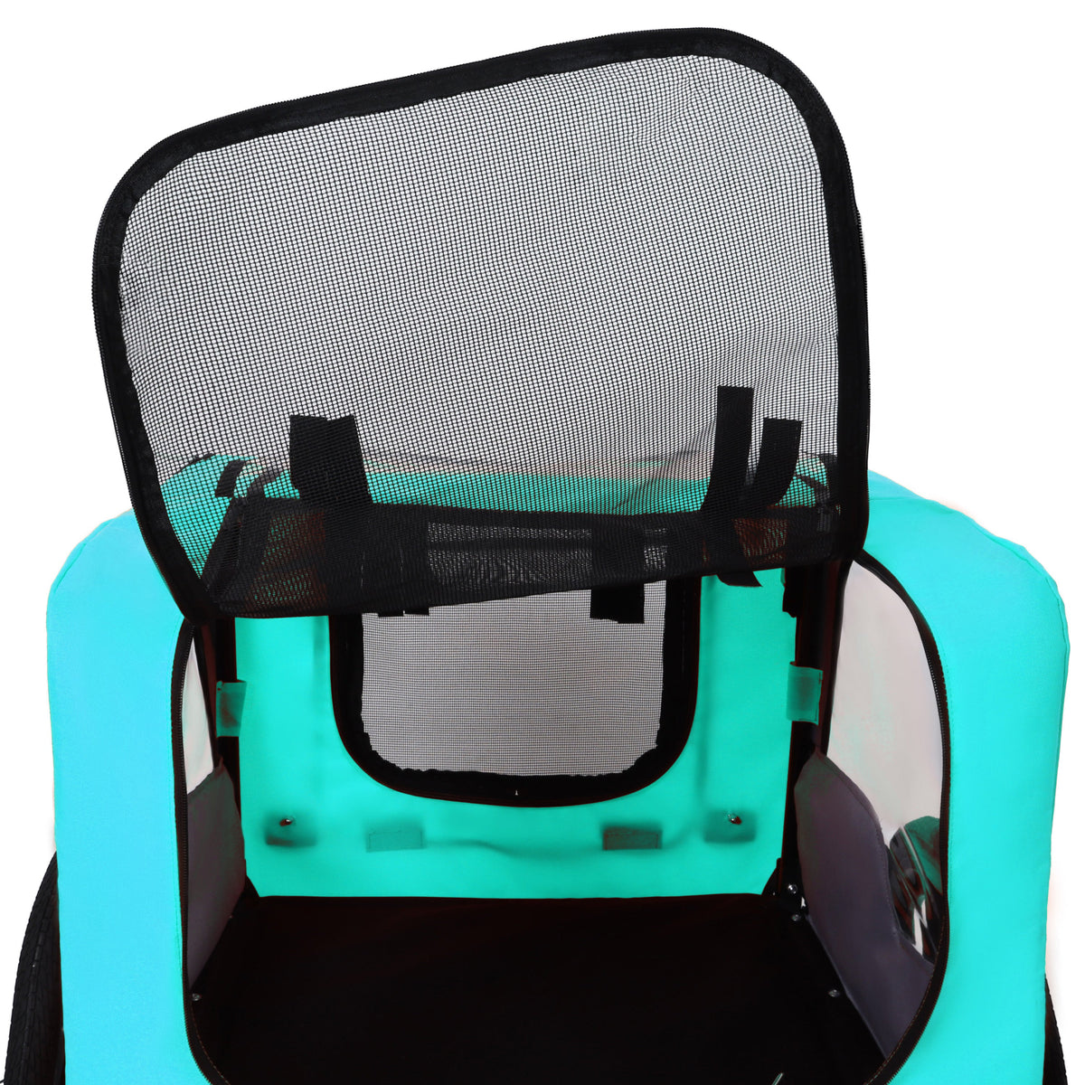 Pet Bike Trailer Dog Cart for Bicycle, Suitable for Small and Medium Pets, Easy Folding Cart Frame, Quick Release Wheel, Non-Slip Floor, Internal Leash