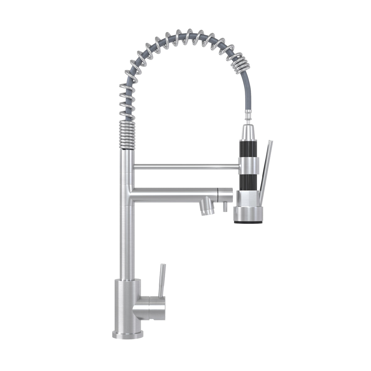Bothwa Home CUPC Certified 19' Single Handle Kitchen Faucet ( Brushed Nickel Finish)