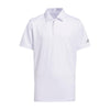 adidas 608808520 Performance Golf Polo Shirt X-Small Boys USD White