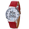 English pattern watch fashion ladies belt watch quartz watch