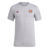adidas Mens Short Sleeve Pre-Game T-Shirt Medium Grey Heather/New York Red Bulls X-Large