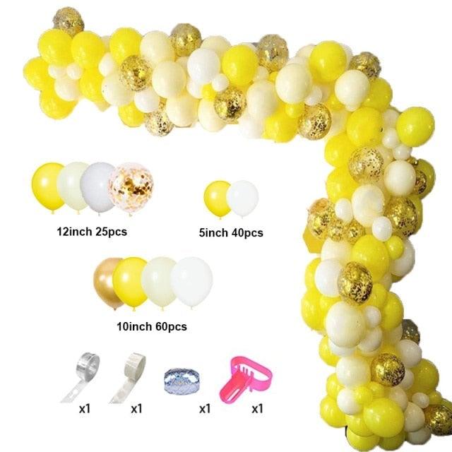 129Pcs Purple And Gold Balloons For Happy Birthday Foil Balloons Banner Circle Dots Garland Birthday Party Decorations Birtdhay Ballons Decoration