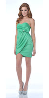 CLEARANCE - Cinderella Divine 1356 Short Cocktail Dress Tulip Skirt Strapless (Size XL)