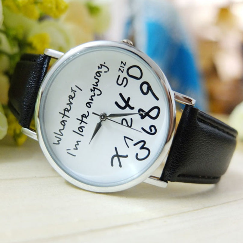 Fashion Casual Geneva Women's  Watch Leather Belt