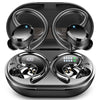 Hupoaf Wireless Earbud Bluetooth Bluetooth Headphones LED Display IPX7 Waterproof in-Ear