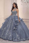 Ladivine 15741 Sweetheart Neckline Choker Strap Quinceanera Gown