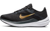 Nike Womens Running Shoe Anthracite Metallic Gold Black White 5.5