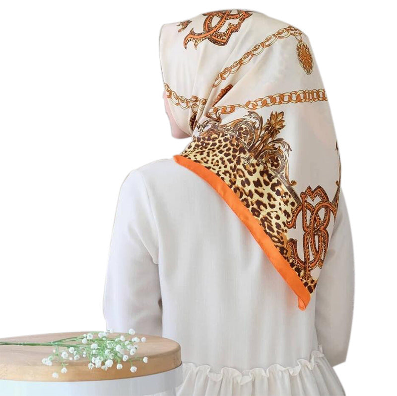 Fashion Simulation Silk Scarf Activity Gift Scarf (See size chart where applicable)