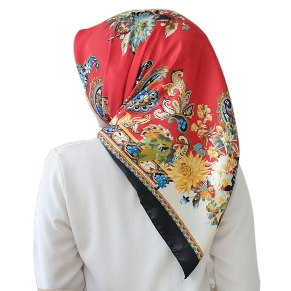Fashion Simulation Silk Scarf Activity Gift Scarf (See size chart where applicable)