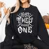 1692 They Missed One Salem Spooky Witch Halloween Night Edition Deluxe Cozy Graphic Sweatshirt