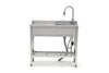 Stainless Steel Utility Sink, Freestanding Sink 2