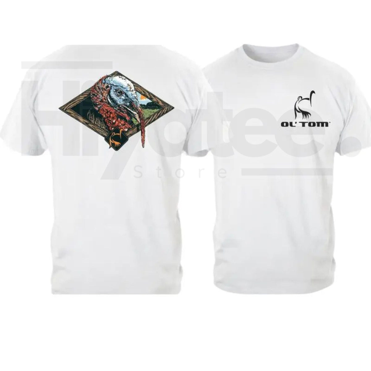 "Ol’ Tom" – Vintage Wild Turkey Hunting Graphic Outdoor Top