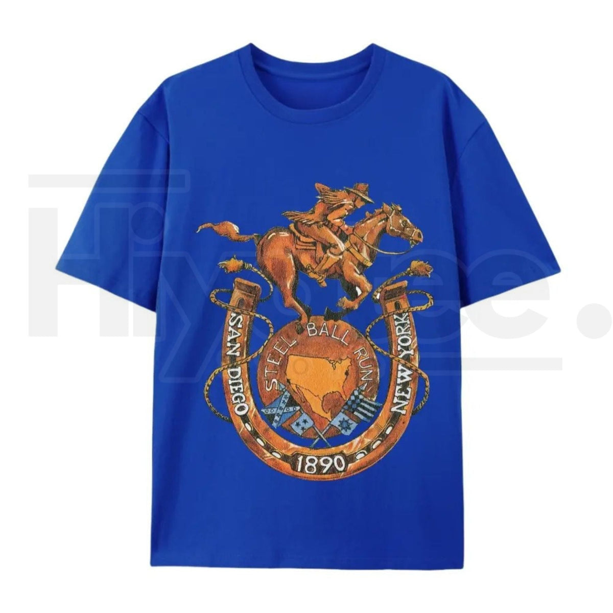 "SBR Steel Ball Run" JoJo’s Bizarre Adventure – Unisex Casual Cotton Tee
