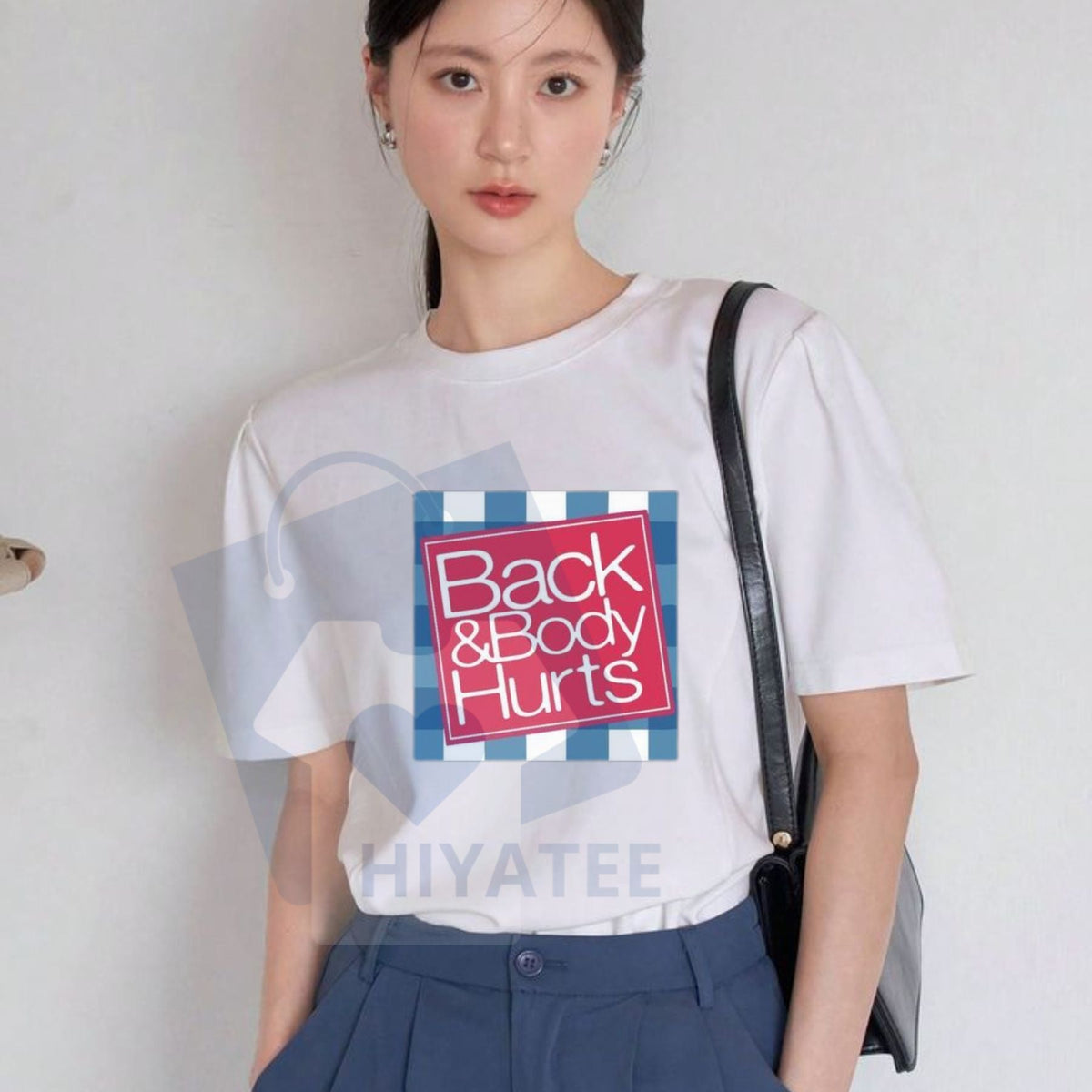Relaxed Fit "Back And Body Hurts" T-Shirt – Funny Graphic Tee for Men Summer Spring