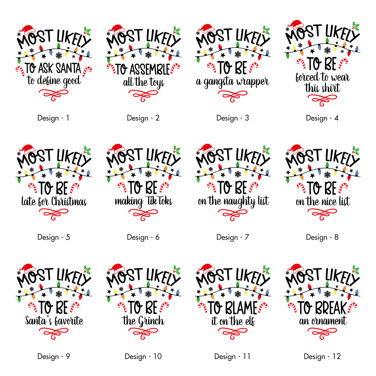 Most Likely To Christmas Family Tees For Holiday Memories And Cozy Gatherings Comfort Colors Tee