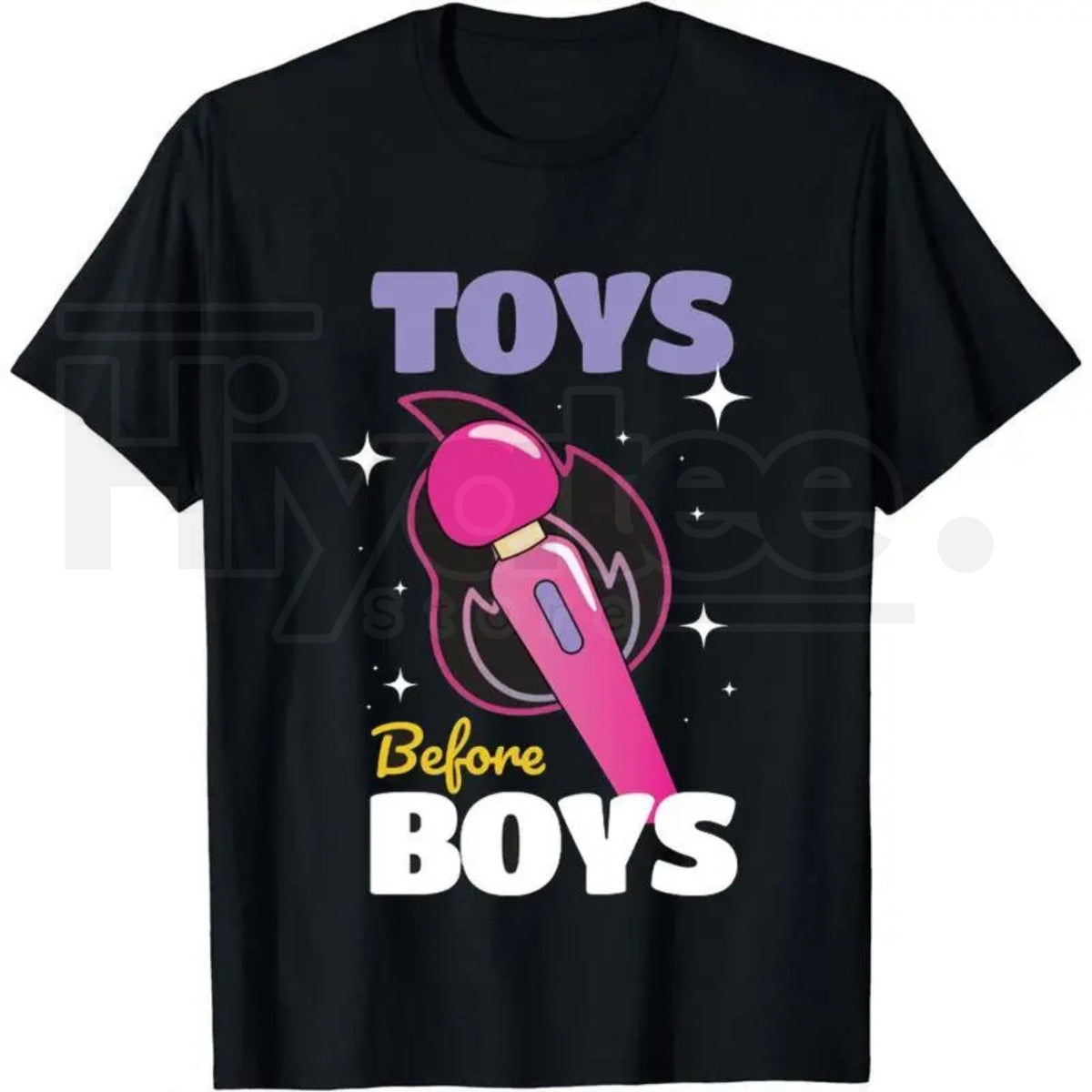 "Toys Before Boys" Funny Humor Saying – Hilarious Women’s Graphic Top