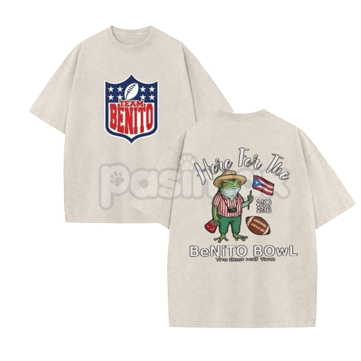 Benito Bowl 2026 Vintage Washed Graphic Tee – Retro Music Event Inspired Streetwear
