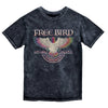 Free Bird Vintage Mineral Wash Old School Rock Band Tribute Classic Retro Style Graphic Tee
