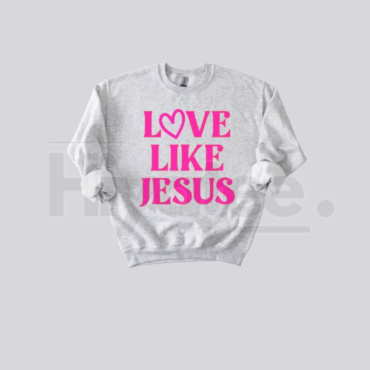Love Like Jesus Valentine’s Day Sweatshirt: Aesthetic Christian Crewneck