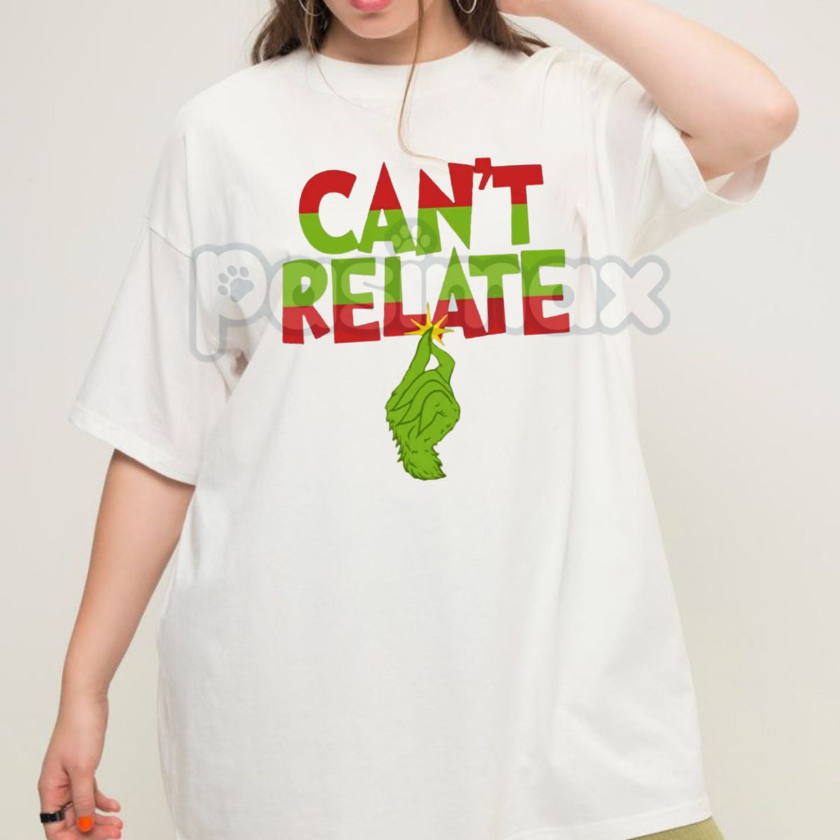 "Can’t Relate" Holiday Tee - Funny Anti-Christmas Slogan Shirt, Sarcastic Seasonal Apparel, Jaded Holiday Humor Gift