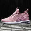 Womens Light Weight Running Sneakers Air Sole Breathable High Quality Sport Women Mesh Running Casual Slip On Flats Comfortable Walking Air Cushion Sneakers