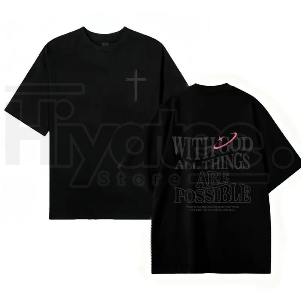 "With God All Things Are Possible" Men's Christian T-Shirt – Matthew 19:26 Tee