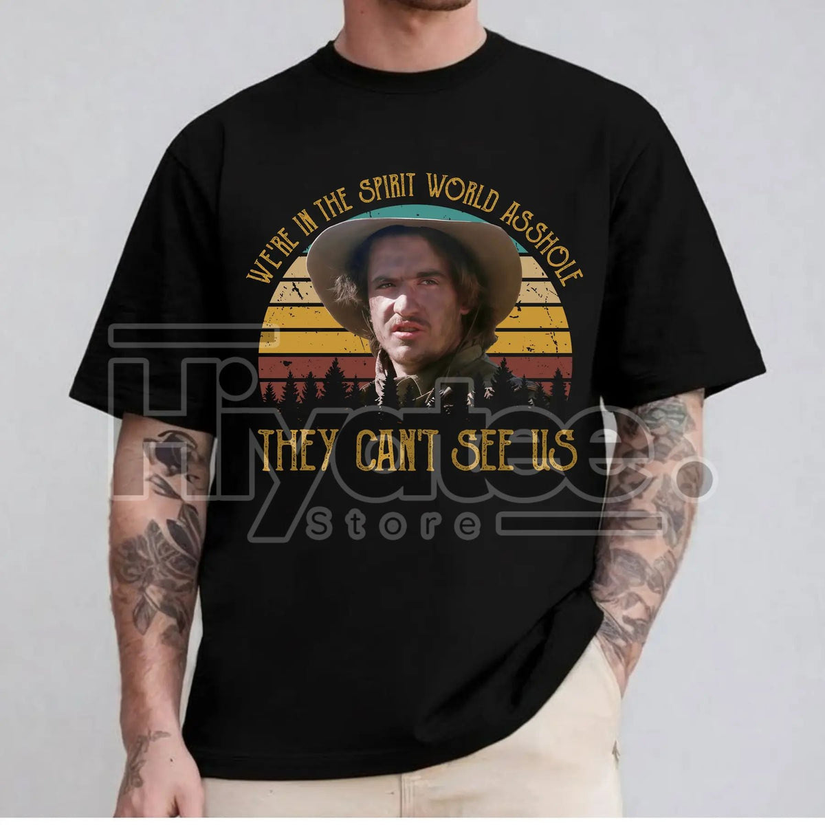 "We're in the spirit world" Vintage Young Guns T-Shirt – 80s Old Movie Quote Tee