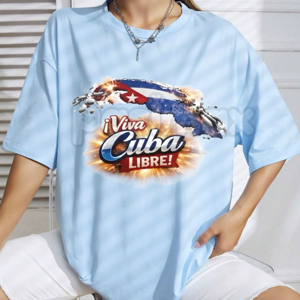 "Viva Cuba Libre" Cuban Flag T-Shirt - White Heritage Graphic Tee for Men and Women, Premium Heavyweight 100% Cotton Top, Patriotic Cuba Freedom Shirt, Latino Pride Cultural Apparel, Classic Havana Style Streetwear