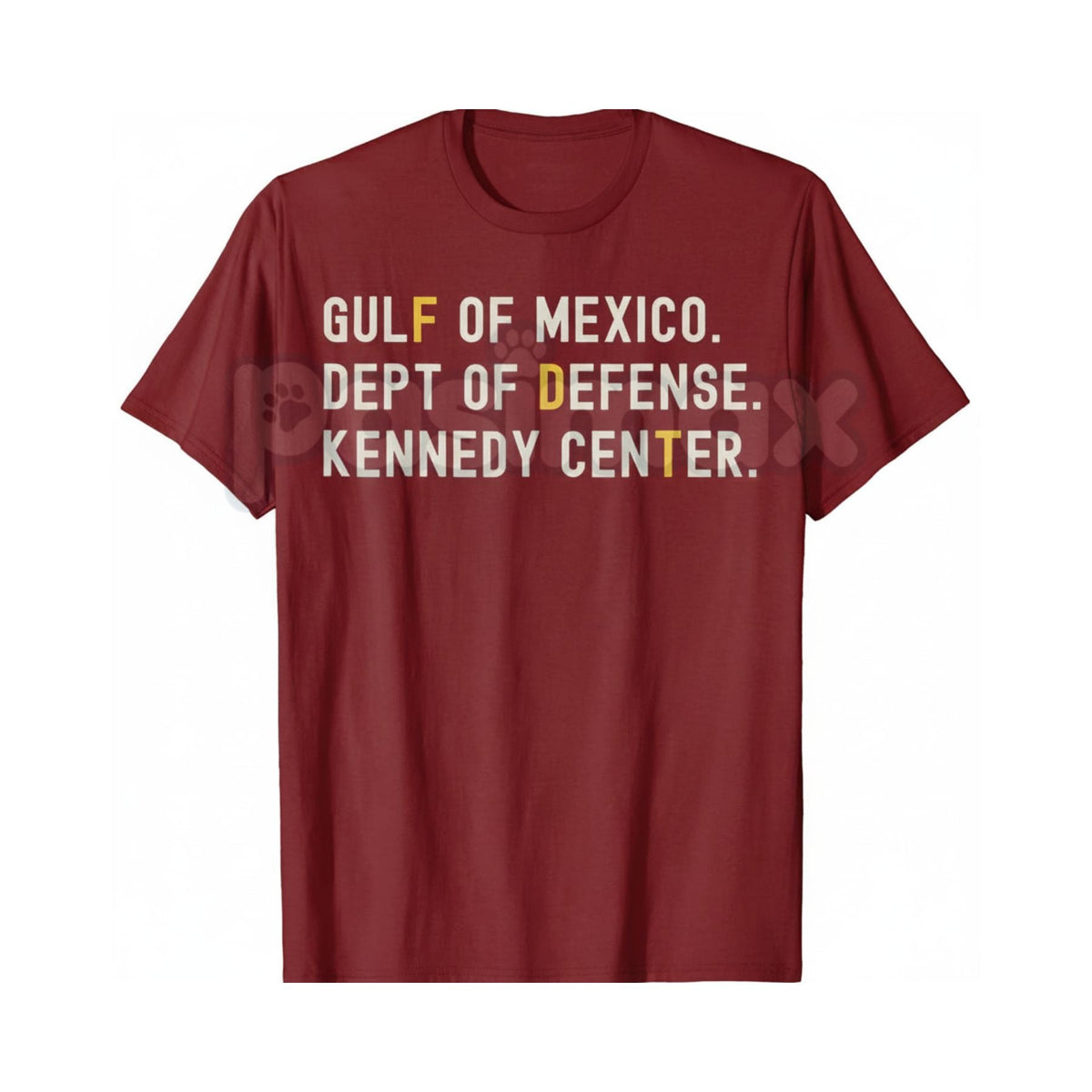 Gulf of Mexico Dept of Defense T-Shirt - Kennedy Center Graphic Tee, Esoteric Government Agency Apparel, Niche Military Theory Streetwear Shirt