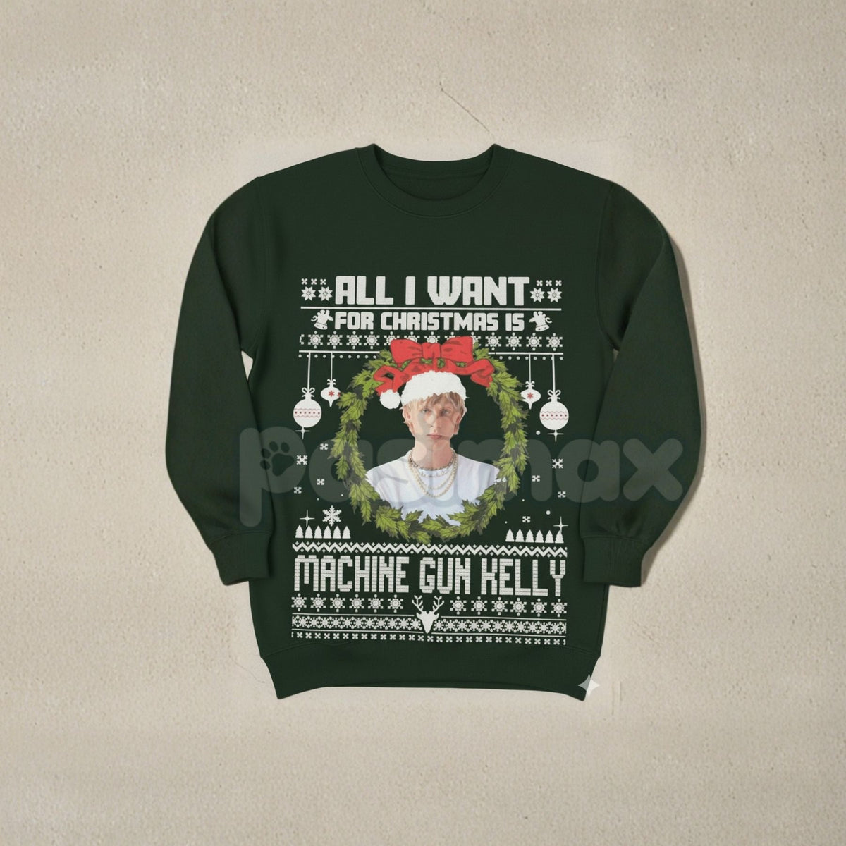 MGK "All I Want For Xmas" Sweatshirt – Machine Gun Kelly Music Holiday Crewneck