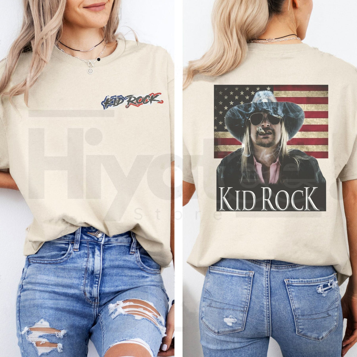 Vtg Kid Rock American Badass – 2024 Tour Fan T-Shirt
