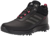adidas Womens S2g Recycled Polyester Mid Cut Golf Shoes Core Black/Dark Silver/Wild Pink 5.5
