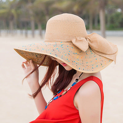 Beach Hat With Large Foldable Rim