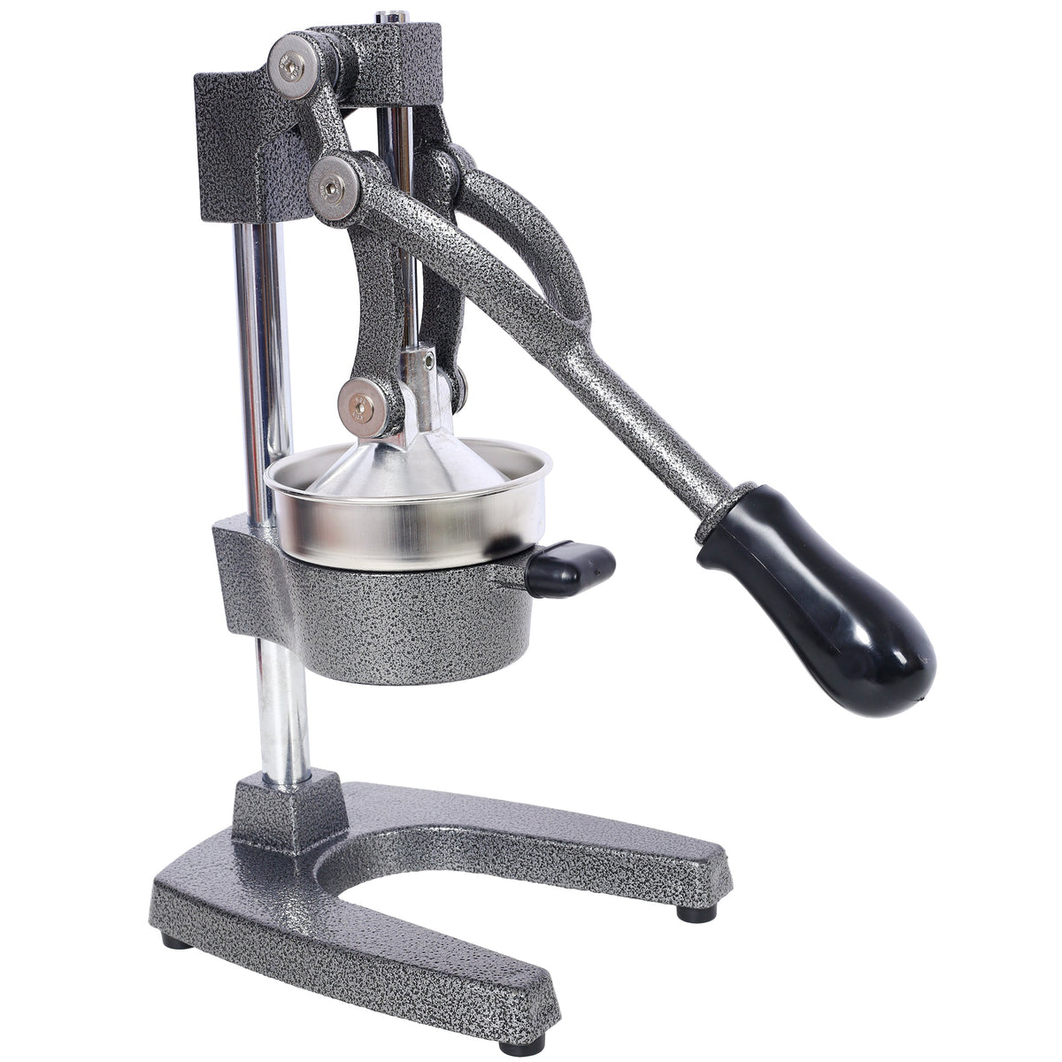 Cast Iron Citrus Juicer, Extra-Large Commercial Grade Manual Hand Press , Heavy Duty Countertop Squeezer for Fresh Orange Juice ,grey color