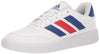 adidas Mens Courtblock Sneaker White/White/Better Scarlet 7