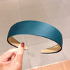 1PC Plastic Fashion Canvas Wide Headband Hair Band Headwear Bezel Hair Accessories For Woman Satin Covered Resin Hairbands Gorgeous Hair Accessories For Women