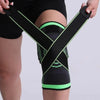 1PC Sport Knee Sleeve Support Men Kneepad Pressurized Elastic Knee Pads Fitness Gear Protector For Sport Improved Circulation Compression Support For Joint Pain