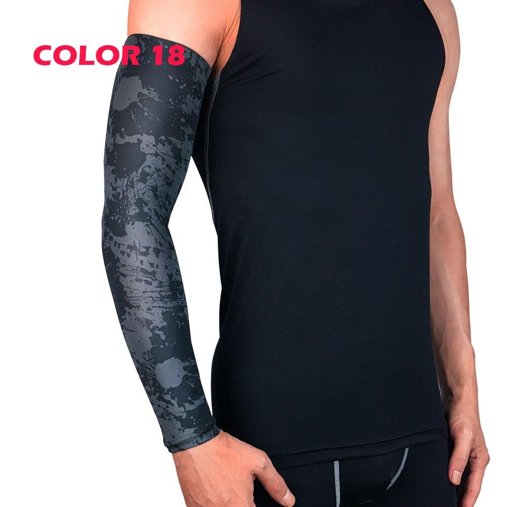 1Pcs Professional Sports Elastic Arm Guard Compression Arm Sleeves For Bike Motorcycle Basketball Volleyball Arm Sleeves Armband Sport Elbow Pads Arm Warmers Outdoor Workout Arm Cover