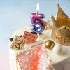 1pcs Starry Sky Candles Birthday Cake Decoration Gradient Party Cake Decor Candles Happy Birthday Number Candles for Cake Topper Decoration for Party