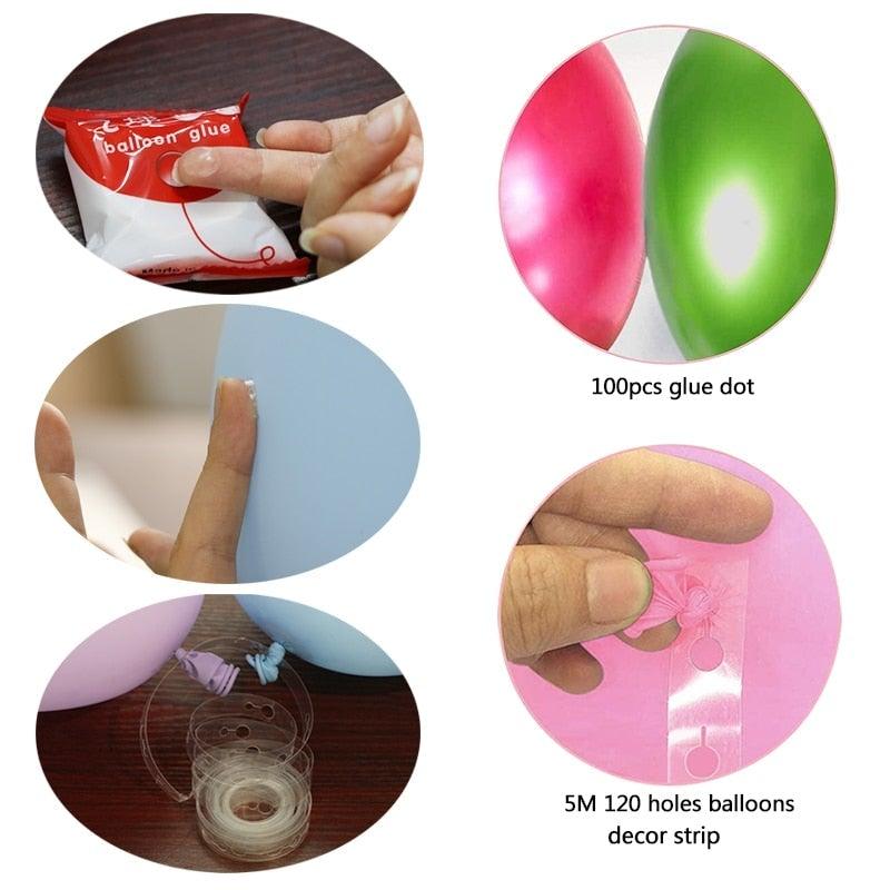 1Set Purple Pink Luxury Balloons For Birthday Wedding Party Decorations Baby Shower Decorations For Girl