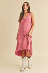 High-Low Hem Scoop Neck Midi Tank Comfortable Summer Dress For Women – Versatile, Stylish, and Comfortable for Every Occasion