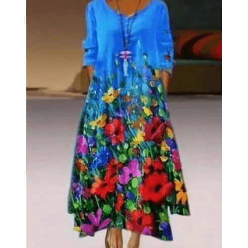 Fashion Long Sleeve Casual Loose Dress for Women - Summer Fashion Dresses for Women