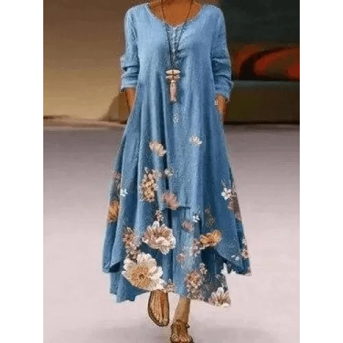 Fashion Long Sleeve Casual Loose Dress for Women - Summer Fashion Dresses for Women