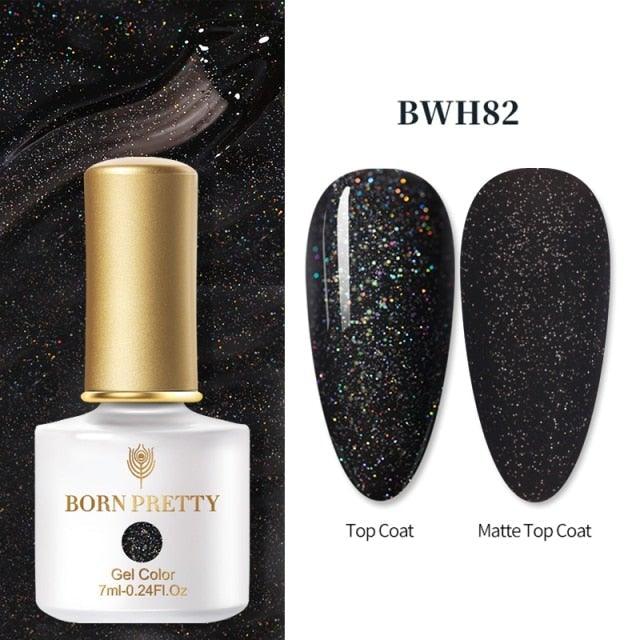 2021 New Womens Colorful Nail Gel Polish Modern Glitter Pink Purple UV Diamond Stylish Design Nail Colors Gel